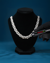 20MM Moissanite Infinity Link Chain 14K Gold