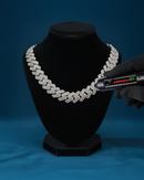 VVS Moissanite Baguette Cuban Link Chain 14K Gold (ALL SIZES)