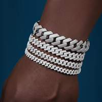 VVS Moissanite Cuban Link Bracelet 14K Gold (ALL SIZES)