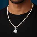 Moissanite Money Bag Pendant 14K Gold