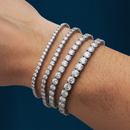 VVS Moissanite Tennis Bracelet 14K Gold (ALL SIZES)
