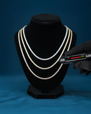 3MM Moissanite Tennis Chain 14K Gold