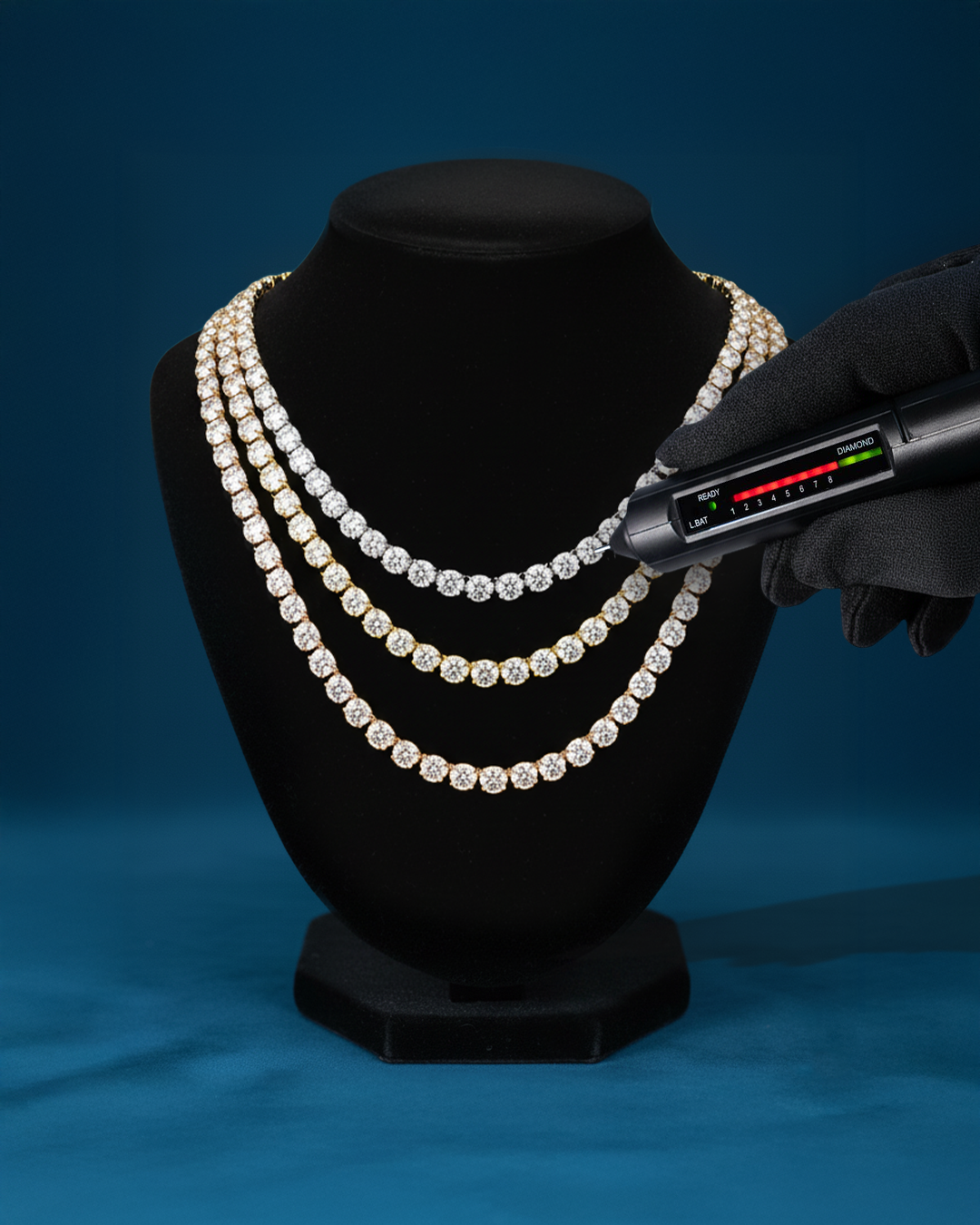 5MM Moissanite Tennis Chain 14K Gold