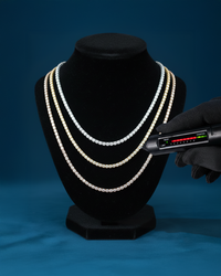 Moissanite Tennis Chain 14K Gold (ALL SIZES)